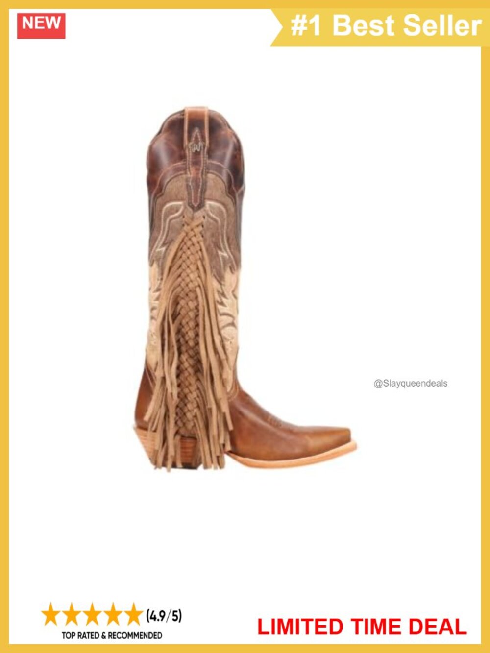 Suede Knee High Pull On Boots Braided Fringe Snip Toe Low Heel